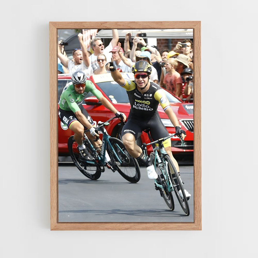 Poster Pédale à Fond – affiche Cyclisme (vue 4)